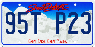 SD license plate 95TP23