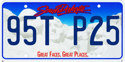 SD license plate 95TP25