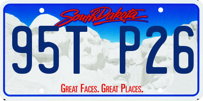 SD license plate 95TP26