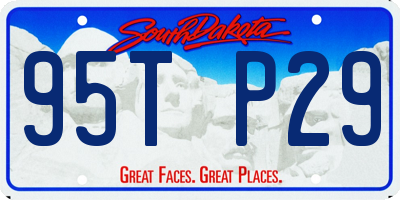 SD license plate 95TP29