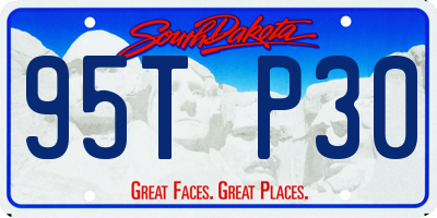 SD license plate 95TP30