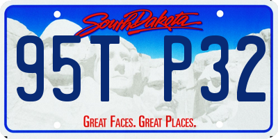 SD license plate 95TP32