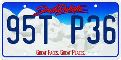 SD license plate 95TP36