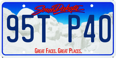 SD license plate 95TP40
