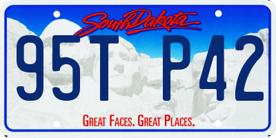 SD license plate 95TP42