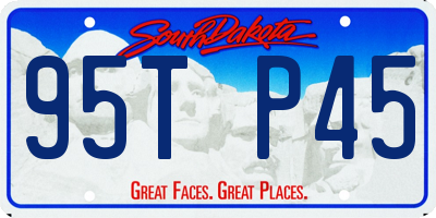 SD license plate 95TP45