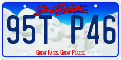 SD license plate 95TP46