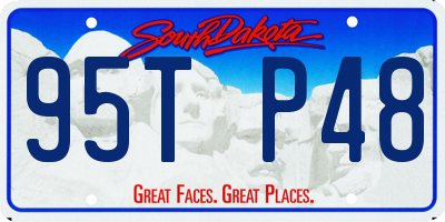 SD license plate 95TP48