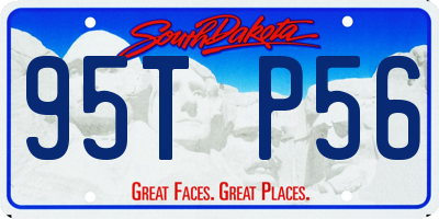 SD license plate 95TP56
