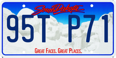 SD license plate 95TP71