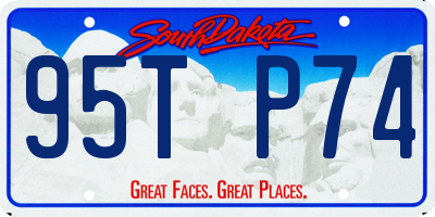 SD license plate 95TP74
