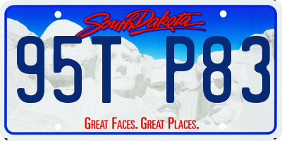 SD license plate 95TP83