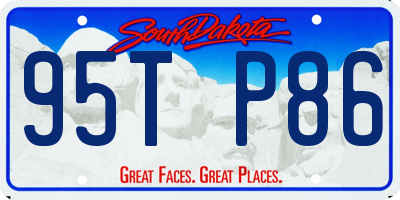 SD license plate 95TP86
