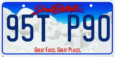 SD license plate 95TP90