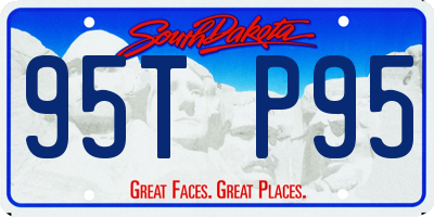 SD license plate 95TP95