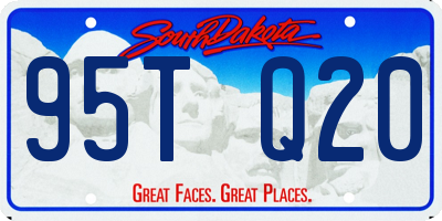 SD license plate 95TQ20