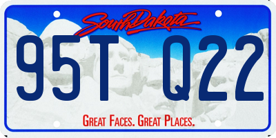 SD license plate 95TQ22