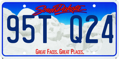 SD license plate 95TQ24