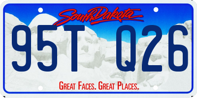 SD license plate 95TQ26