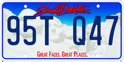 SD license plate 95TQ47