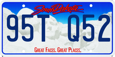 SD license plate 95TQ52