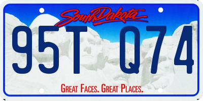 SD license plate 95TQ74