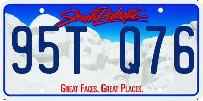 SD license plate 95TQ76