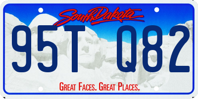 SD license plate 95TQ82