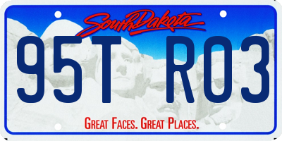 SD license plate 95TR03