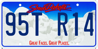 SD license plate 95TR14