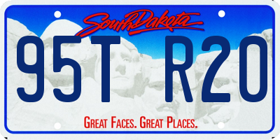 SD license plate 95TR20