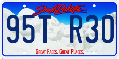 SD license plate 95TR30