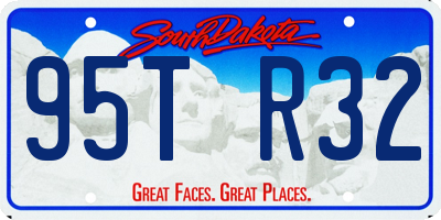 SD license plate 95TR32
