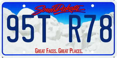 SD license plate 95TR78