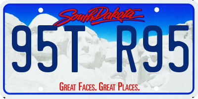 SD license plate 95TR95