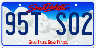 SD license plate 95TS02