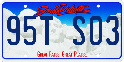 SD license plate 95TS03