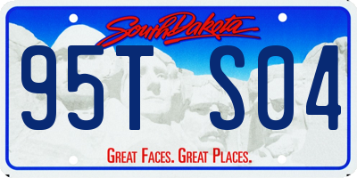 SD license plate 95TS04