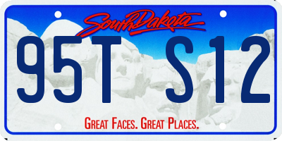 SD license plate 95TS12