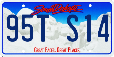 SD license plate 95TS14