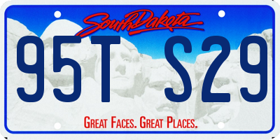 SD license plate 95TS29