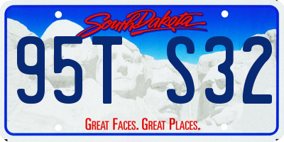 SD license plate 95TS32