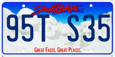 SD license plate 95TS35
