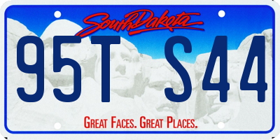 SD license plate 95TS44