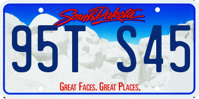 SD license plate 95TS45