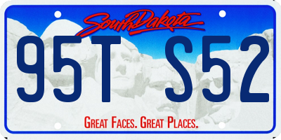 SD license plate 95TS52