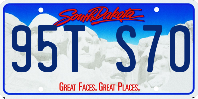 SD license plate 95TS70