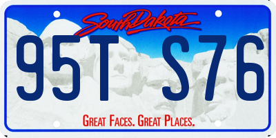 SD license plate 95TS76