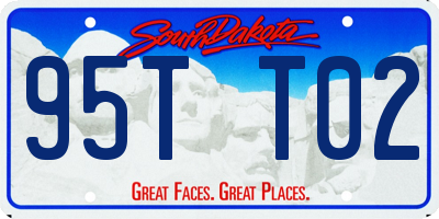 SD license plate 95TT02