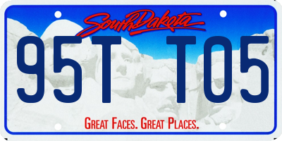 SD license plate 95TT05